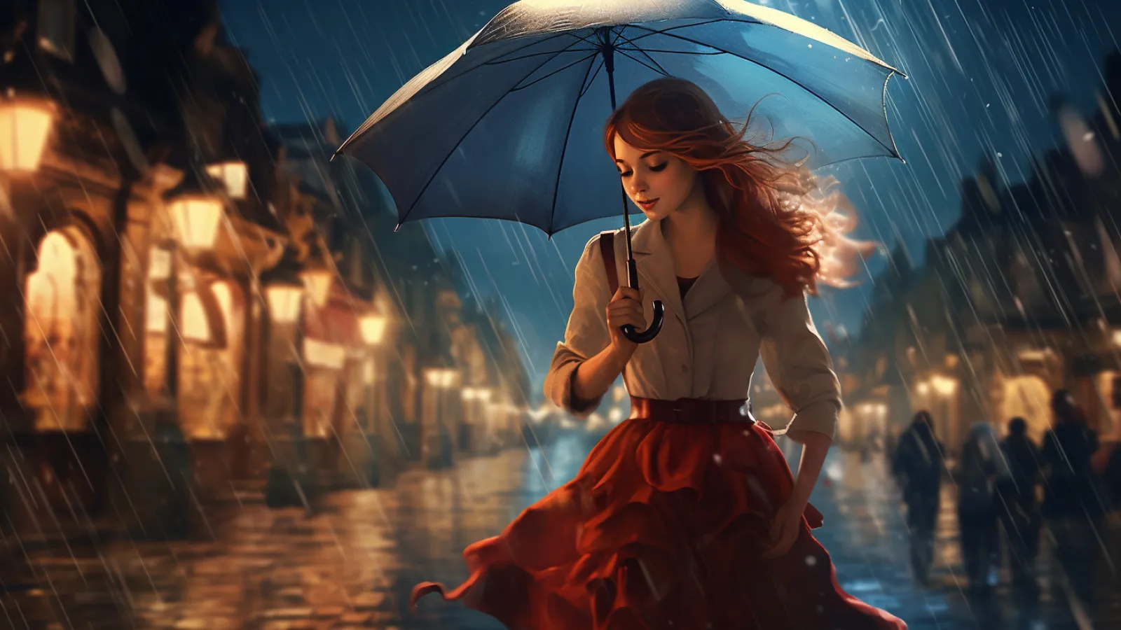 illustration for umbrella