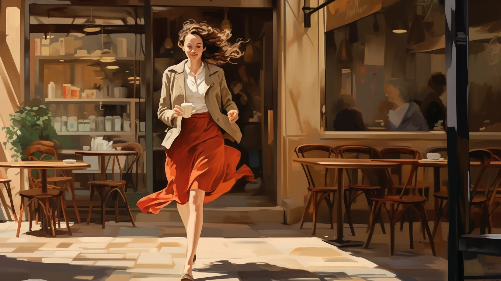 illustration for in a hurry