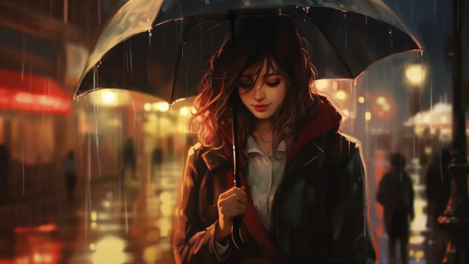 illustration for rain