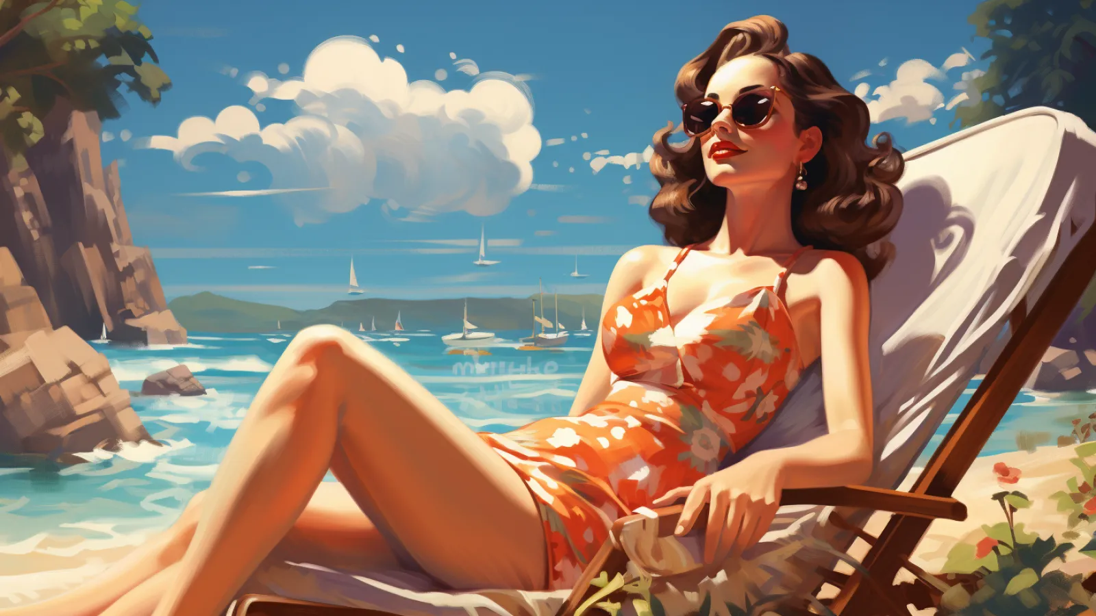 illustration for vacation