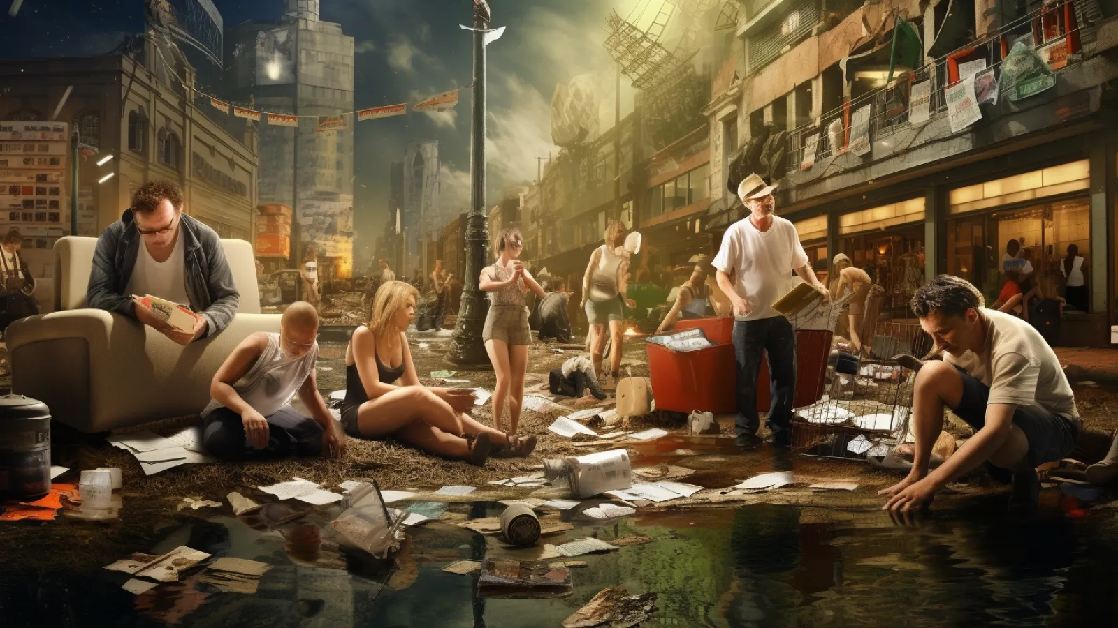 illustration for recession