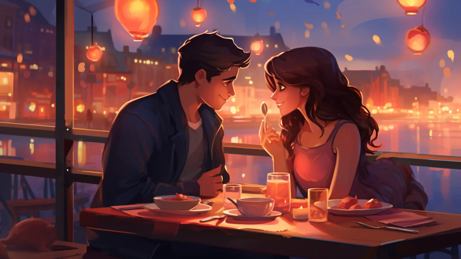 illustration for romantic