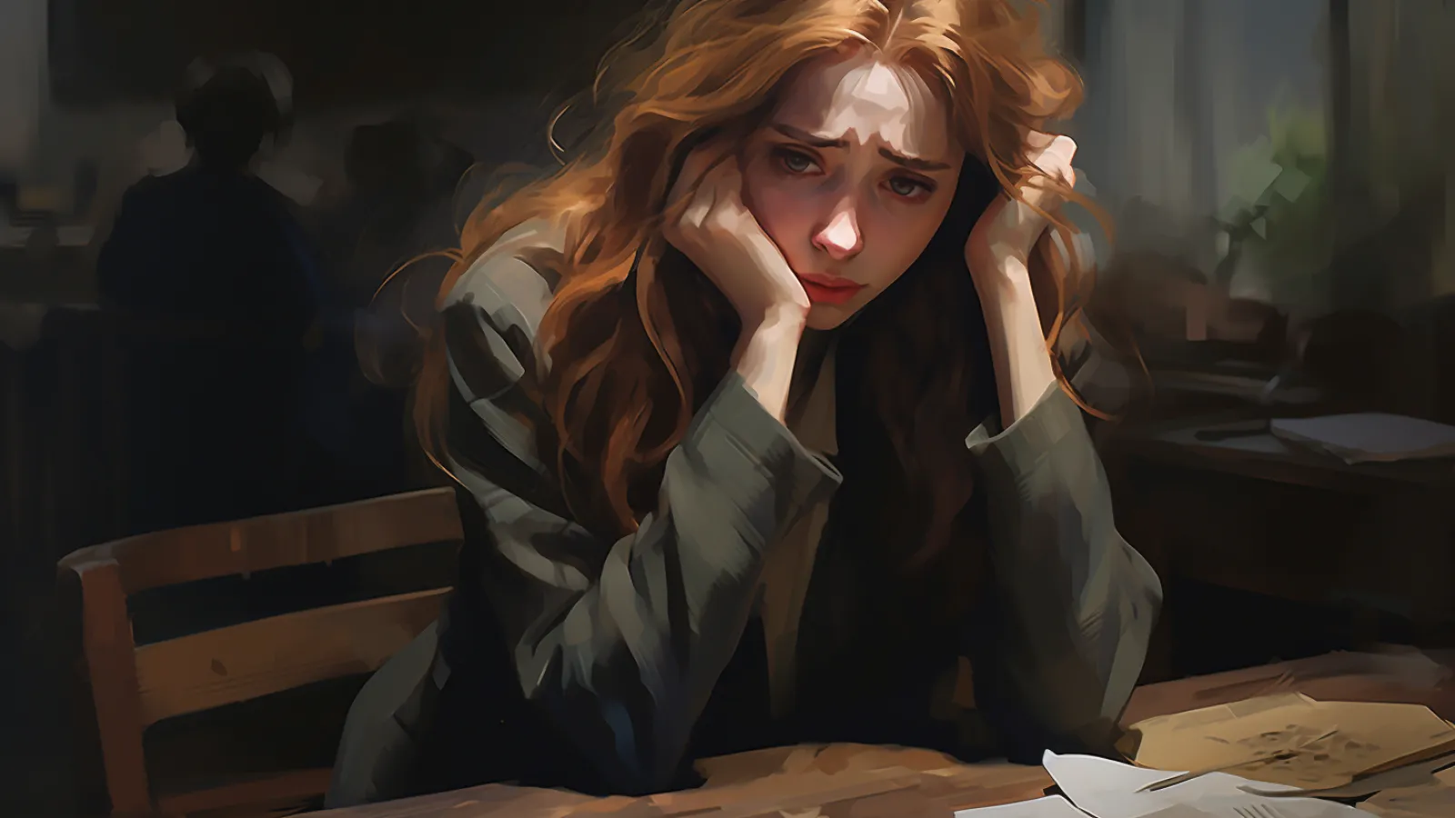 illustration for sad