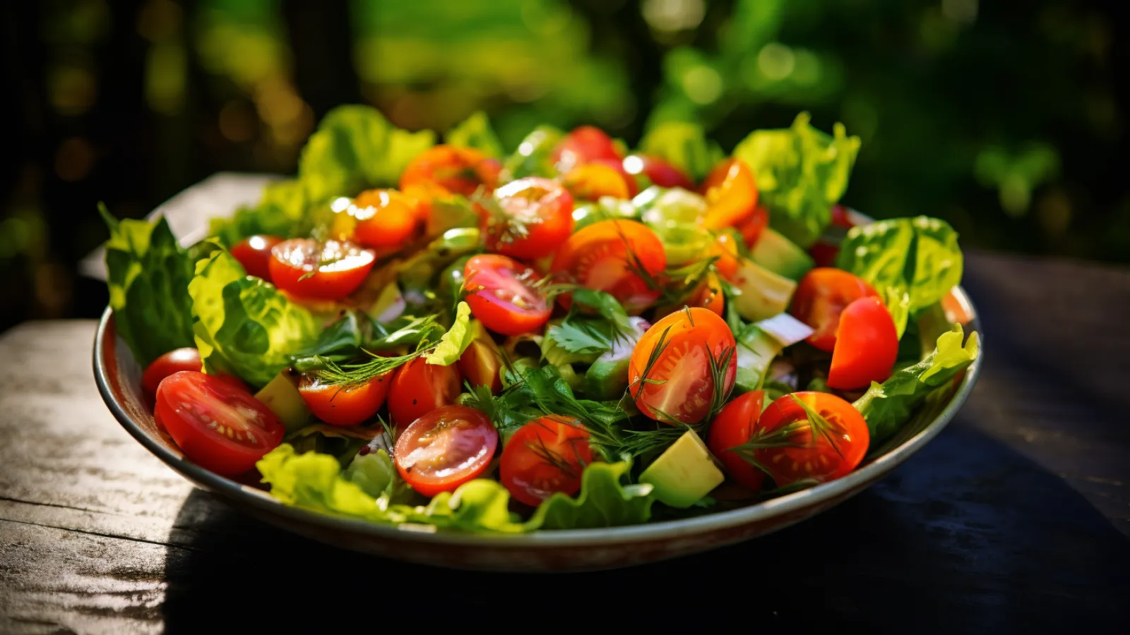 illustration for salad