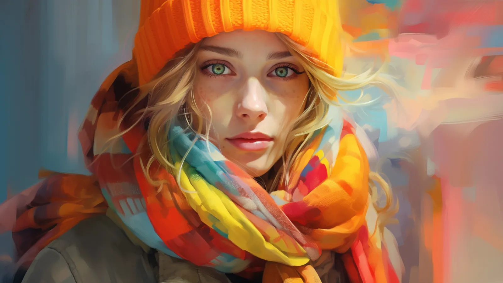 illustration for scarf