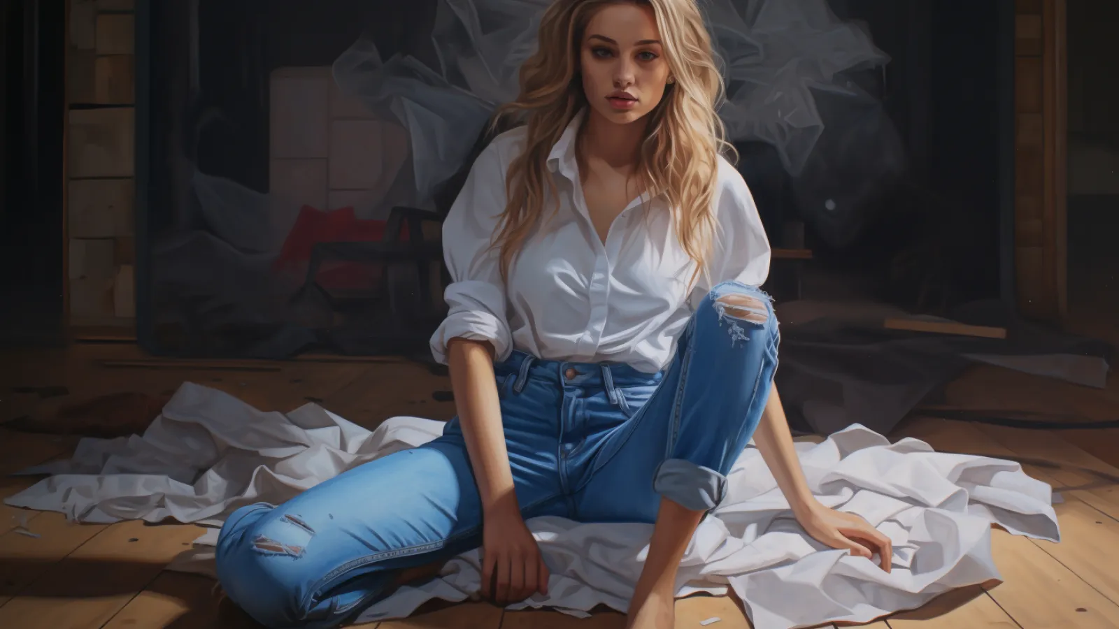 illustration for jeans