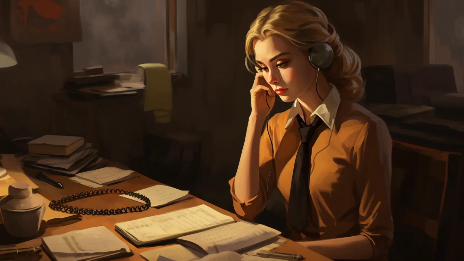 illustration for secretary