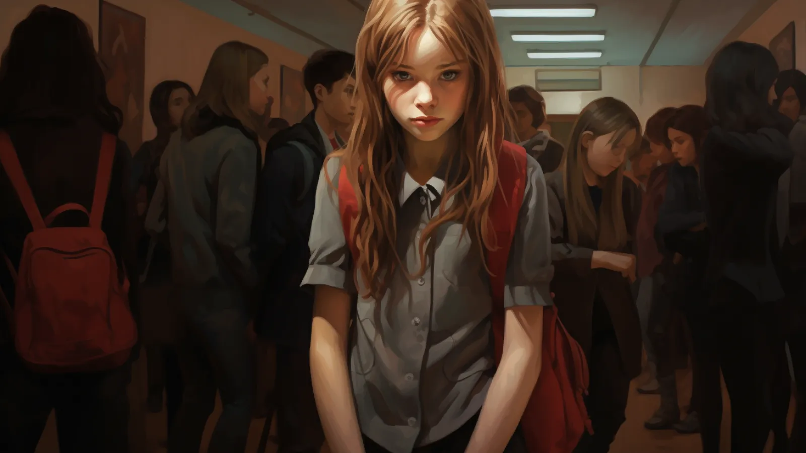 illustration for shy