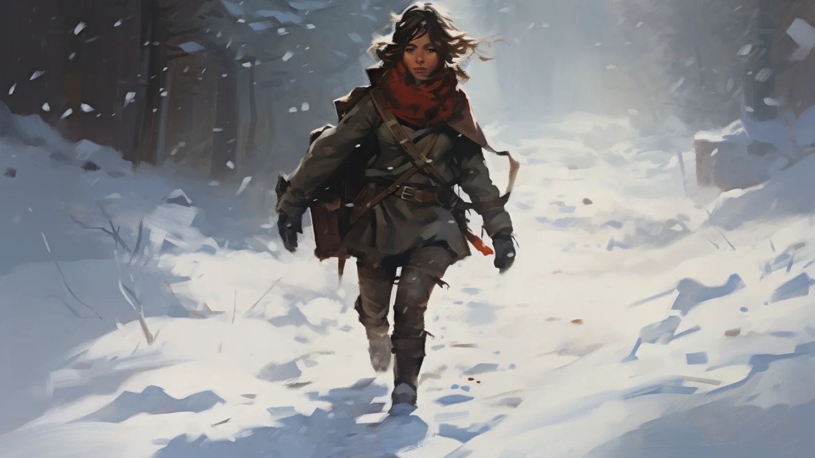 illustration for snow