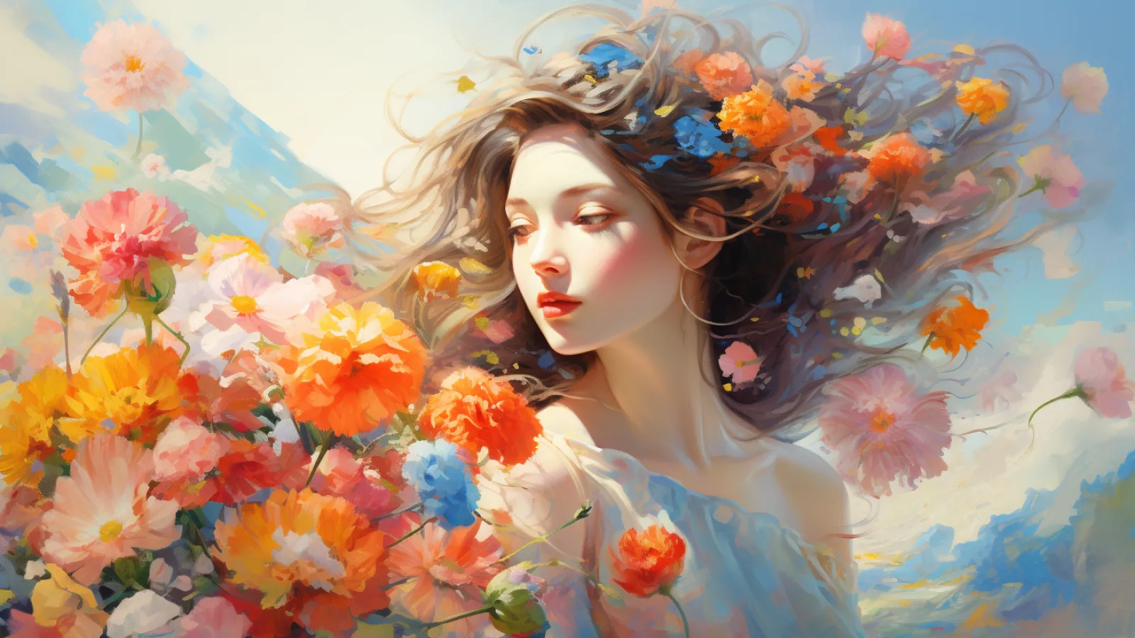 illustration for spring