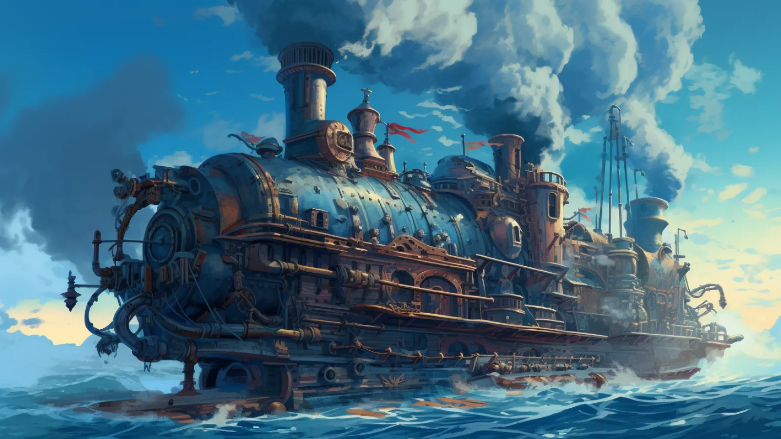 illustration for steam