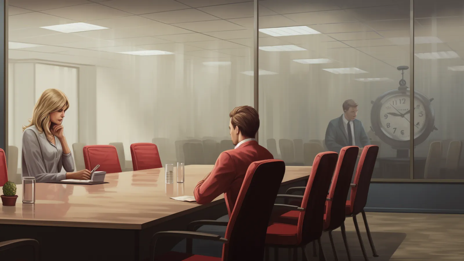 illustration for absent