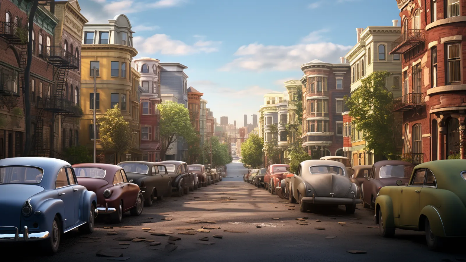 illustration for street