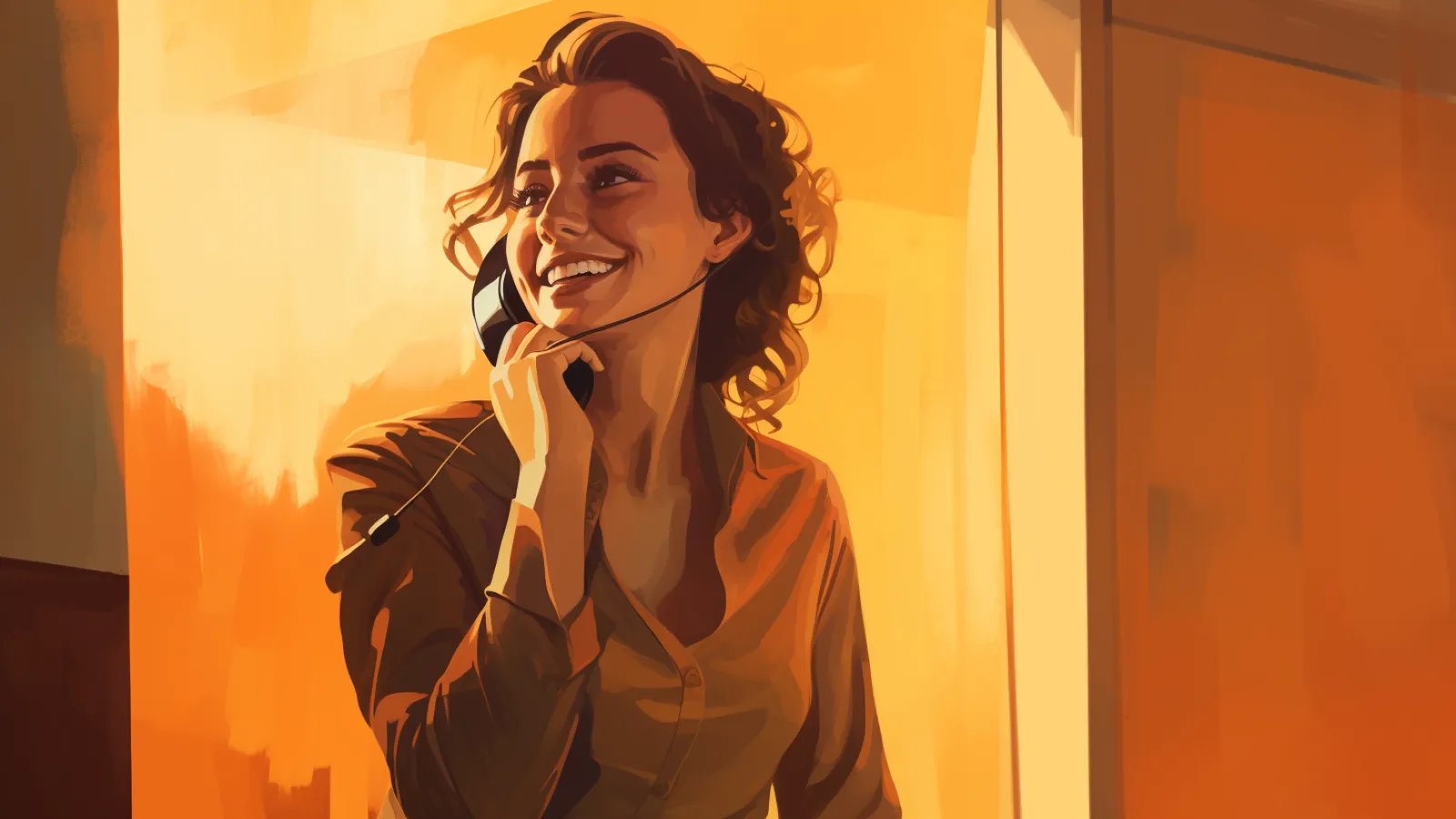 illustration for telephone