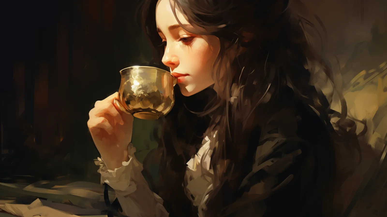 illustration for throat