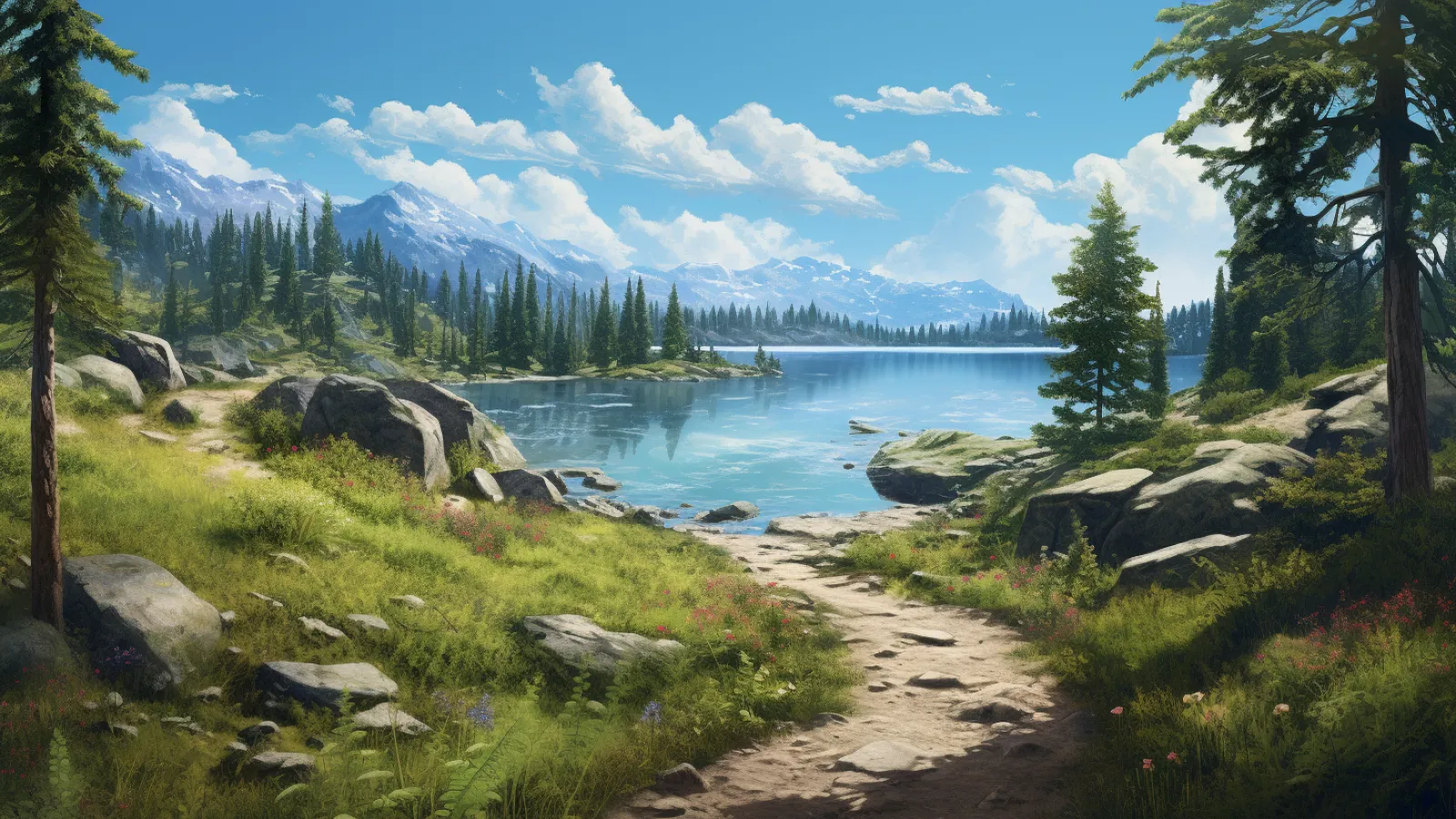 illustration for trail