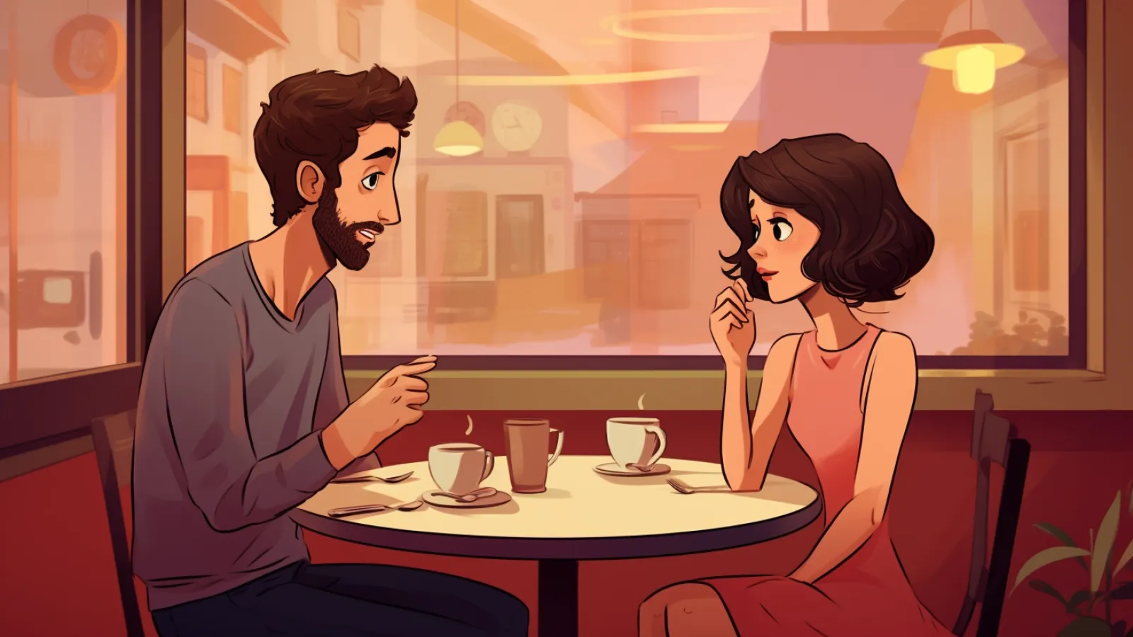 illustration for blind date