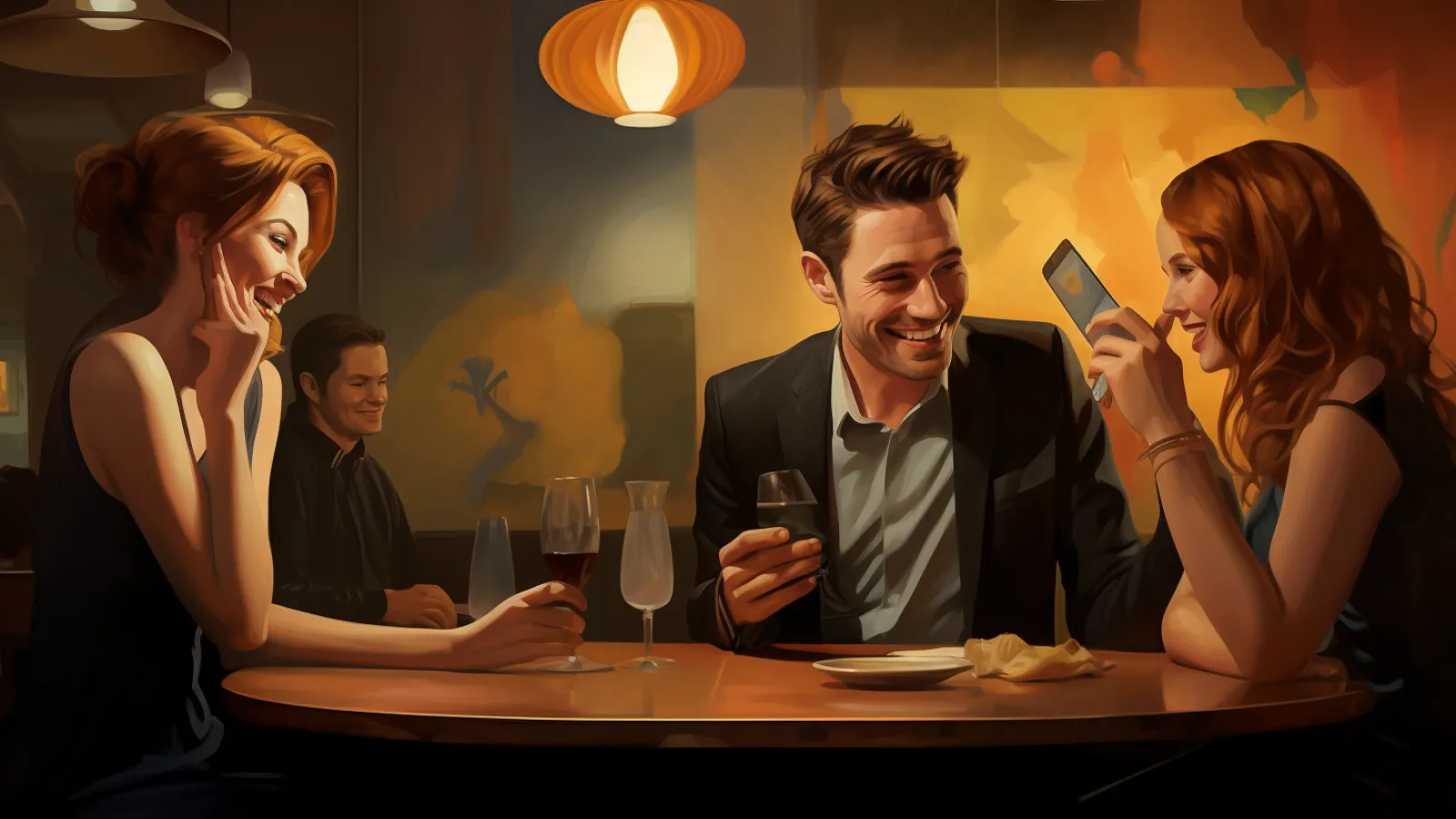illustration for online dating