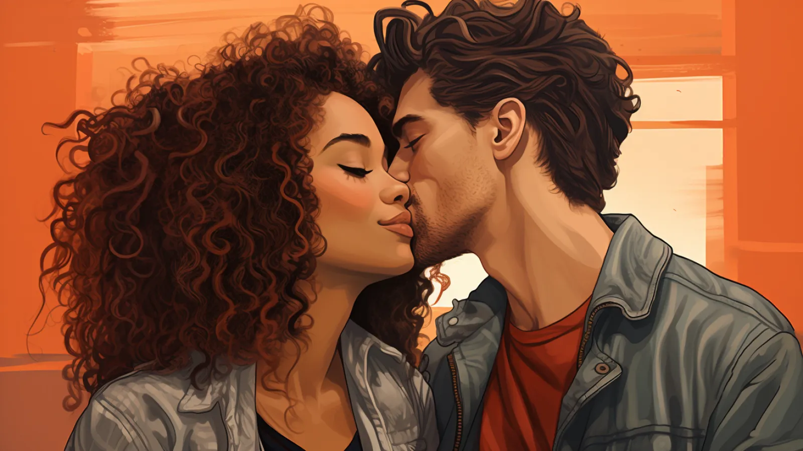 illustration for give someone a peck on the cheek