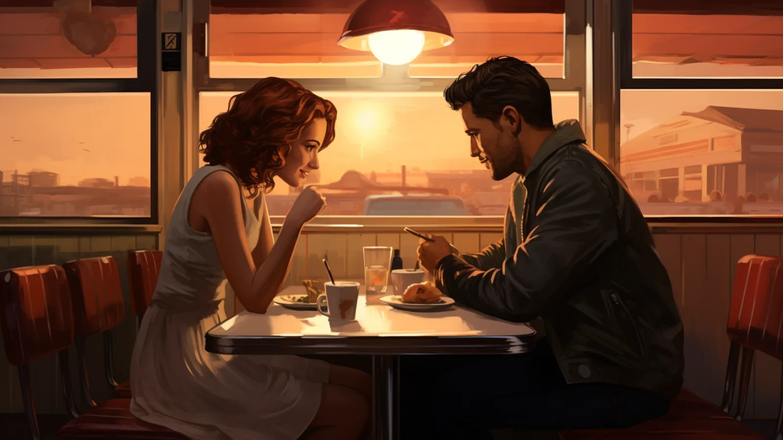 illustration for grab a bite to eat