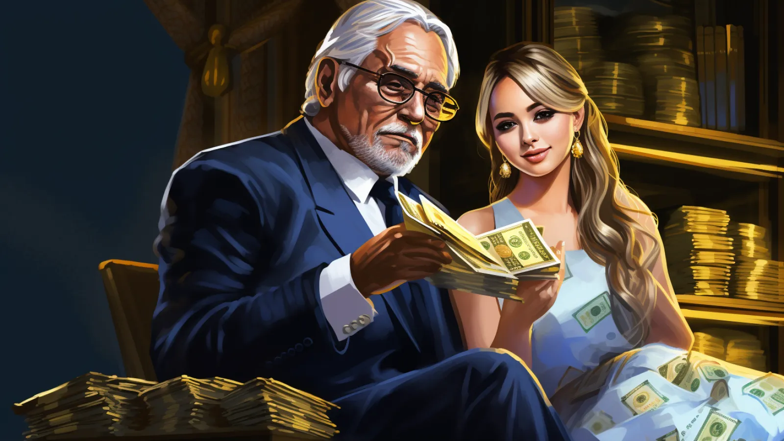 illustration for gold digger