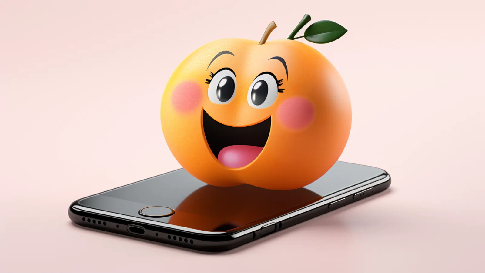 illustration for peach emoji