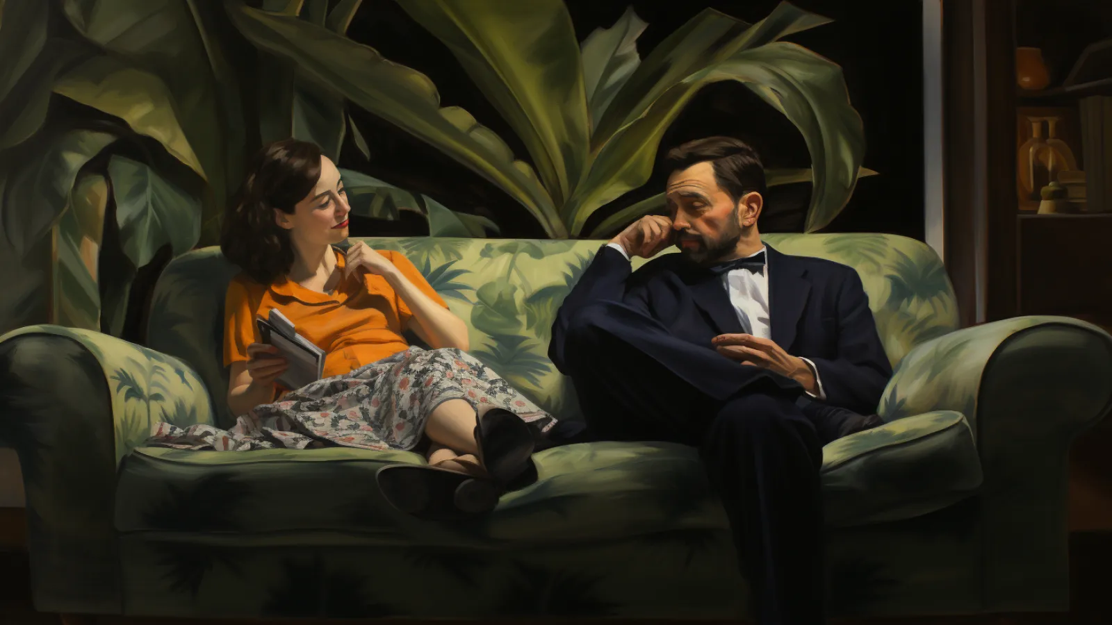 illustration for come on to someone