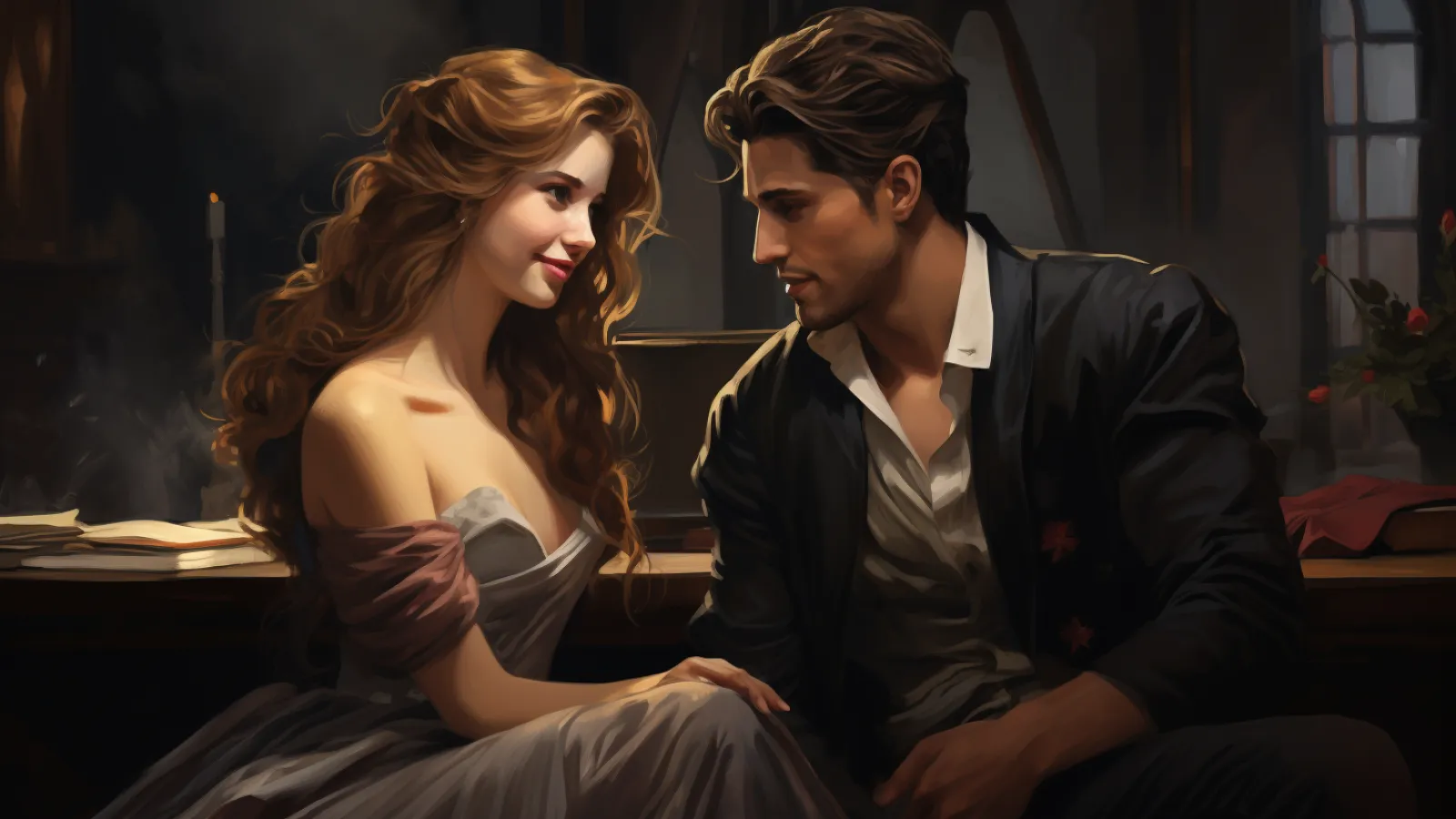 illustration for amorous