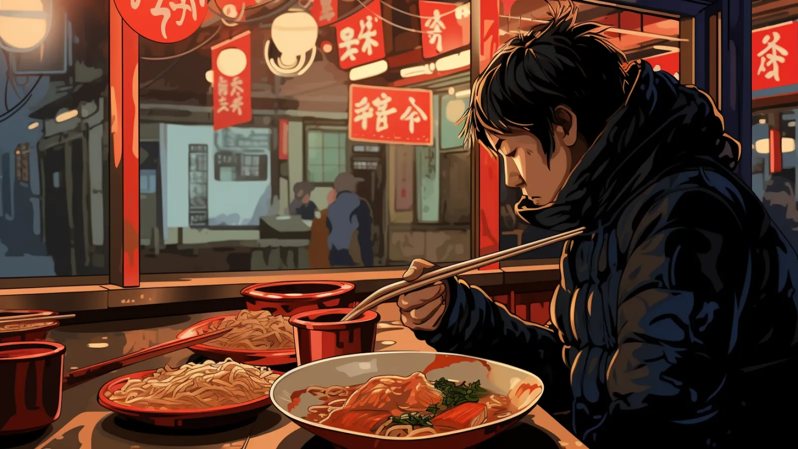 illustration for chow