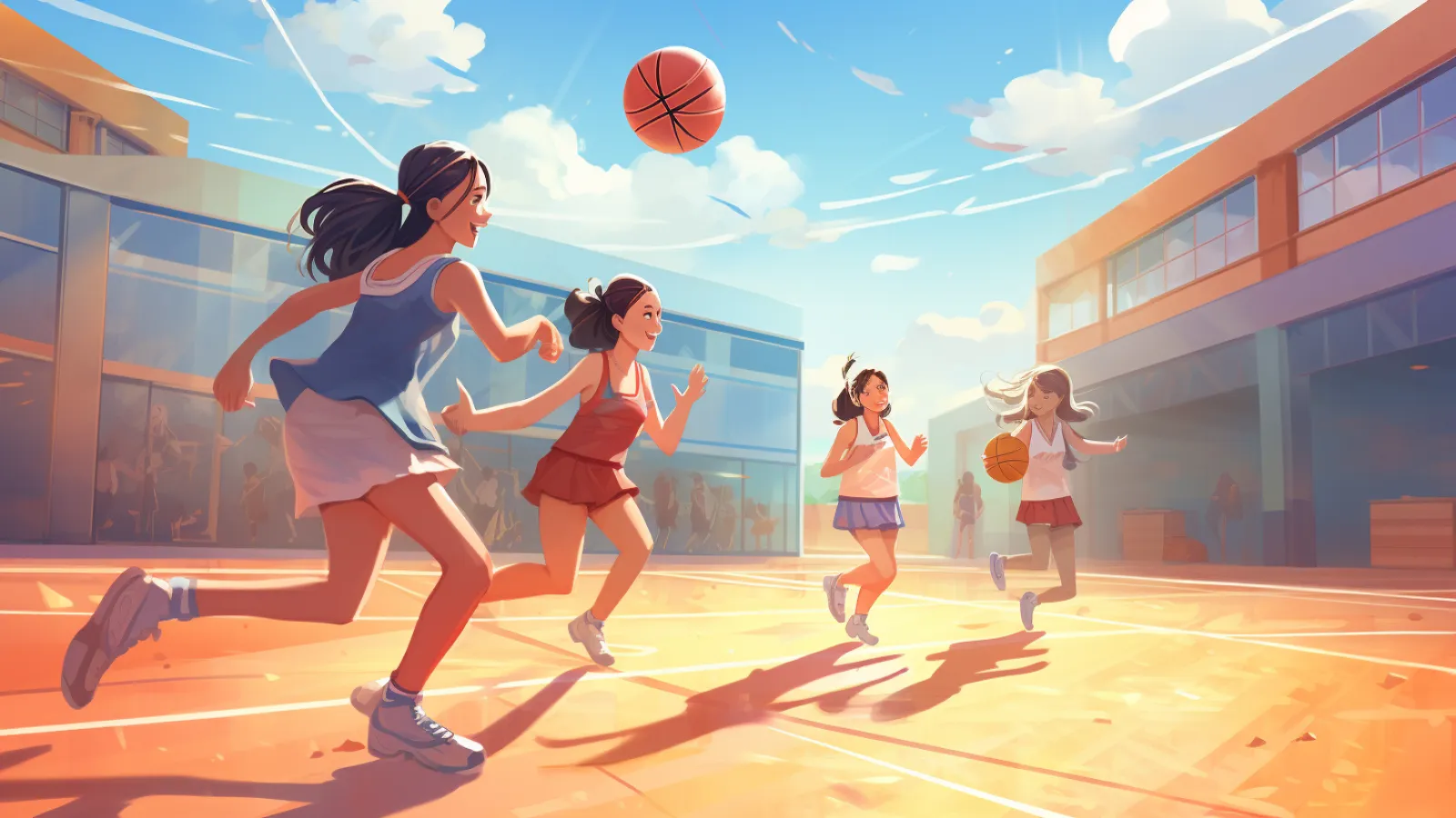illustration for shoot some hoops