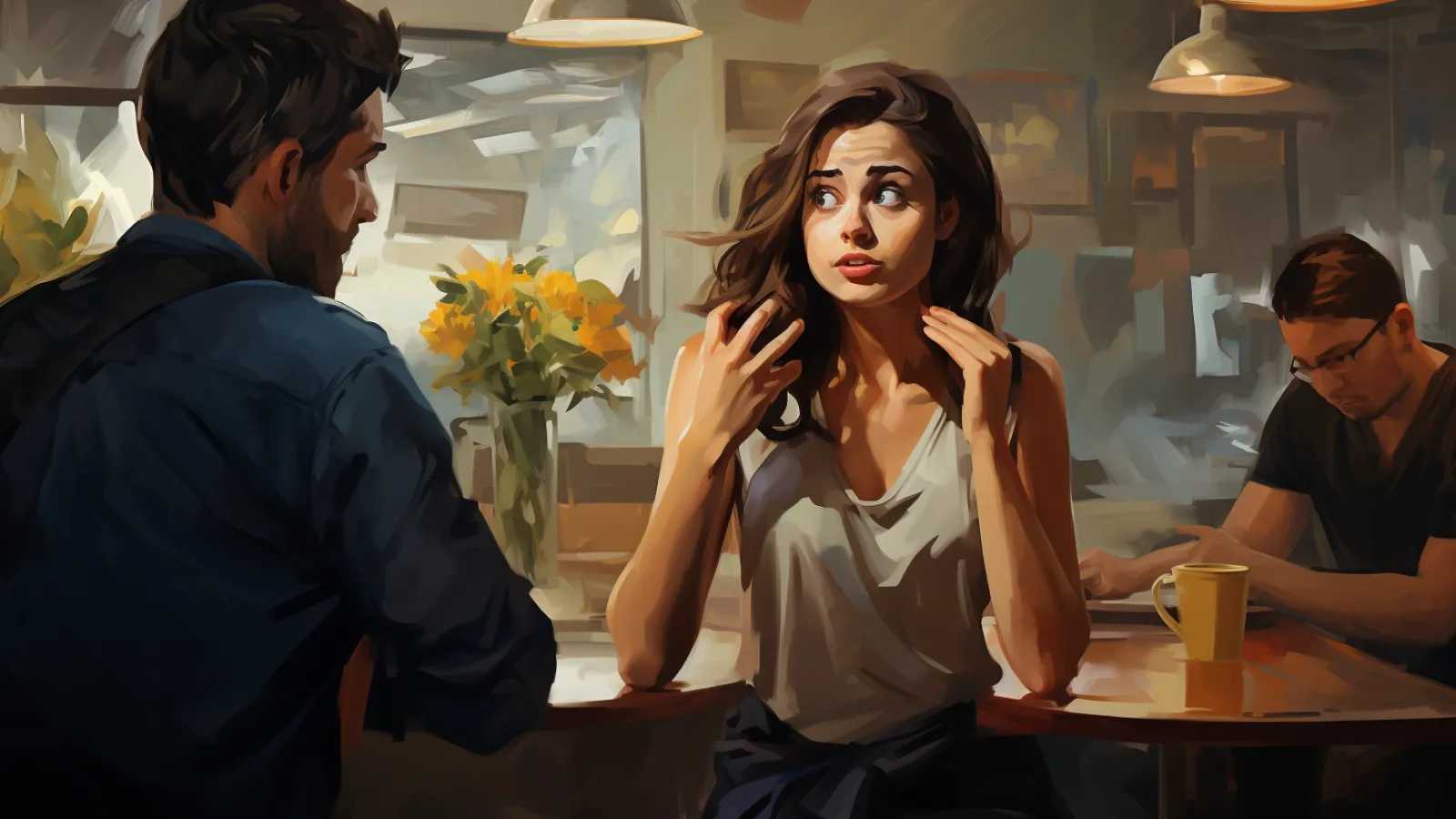 illustration for shut up