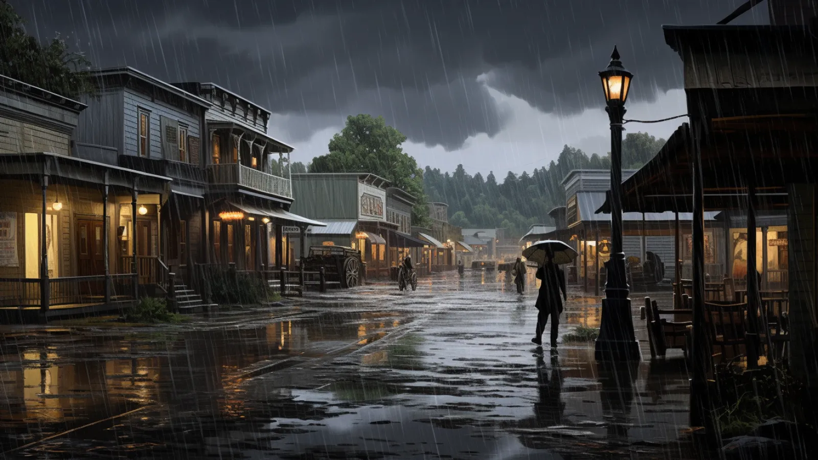 illustration for it's raining cats and dogs