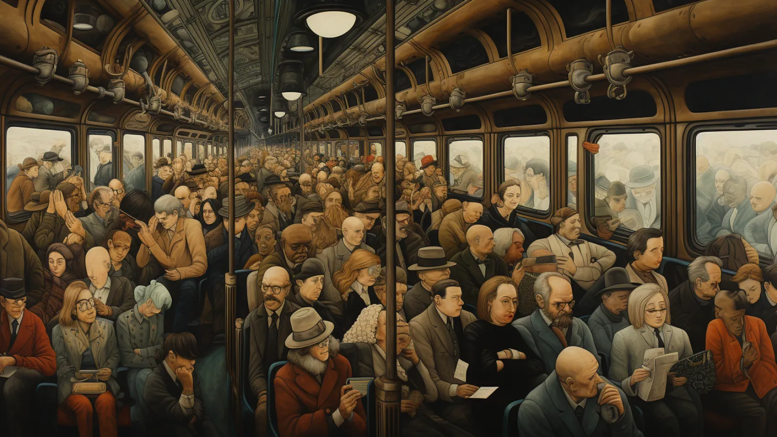 illustration for packed like sardines