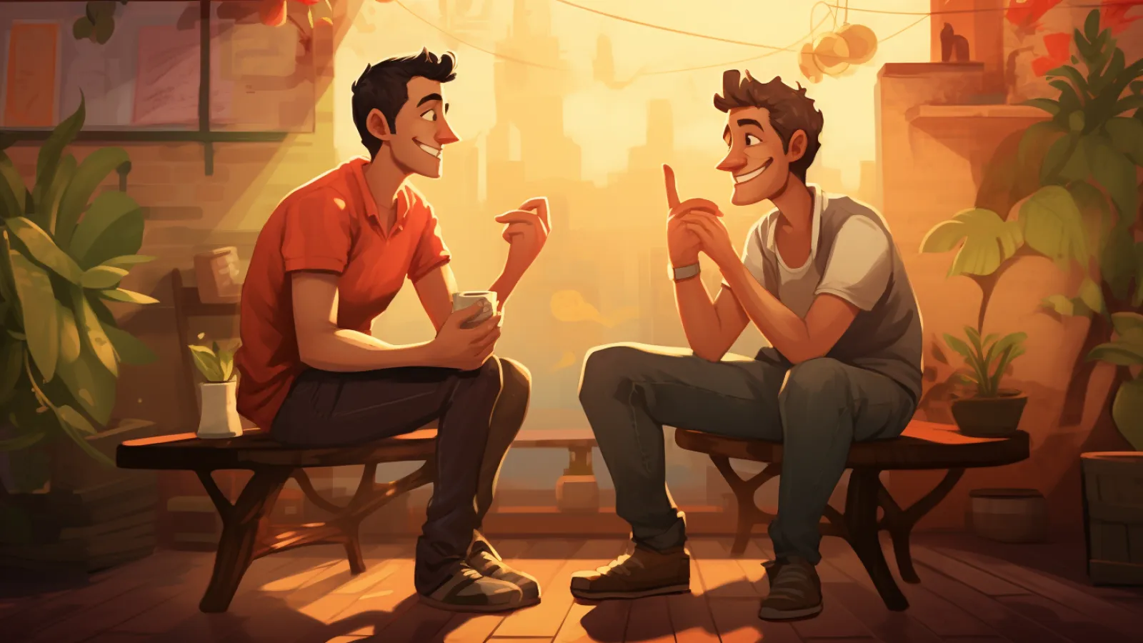 illustration for take the words out of someone's mouth