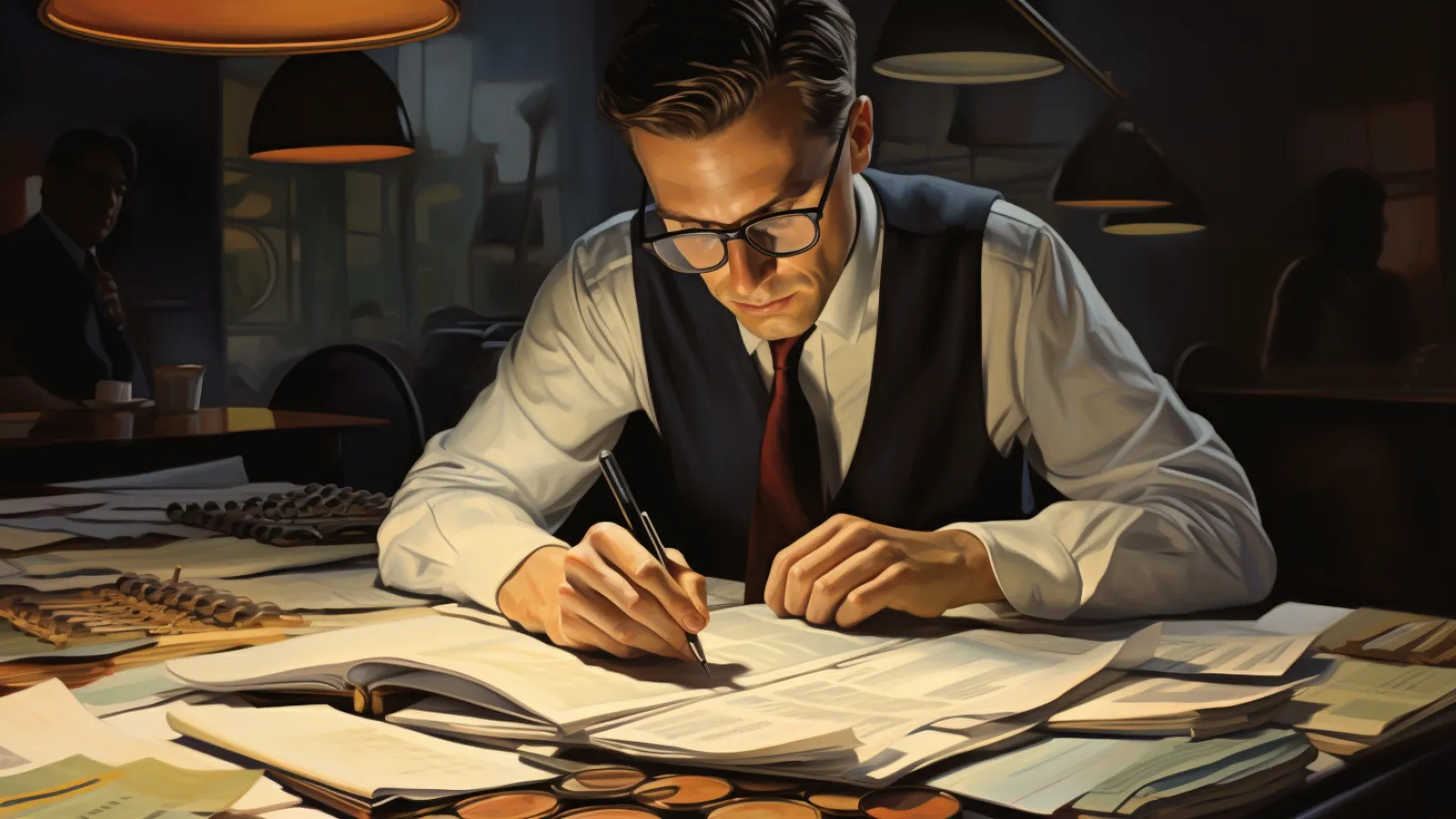illustration for by the book