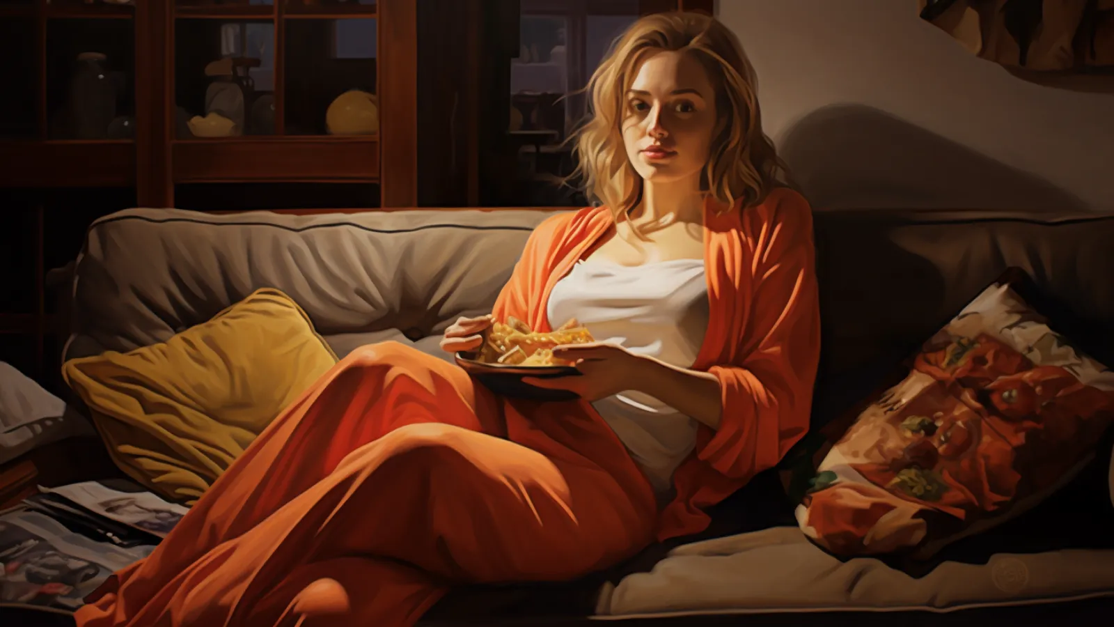 illustration for a couch potato