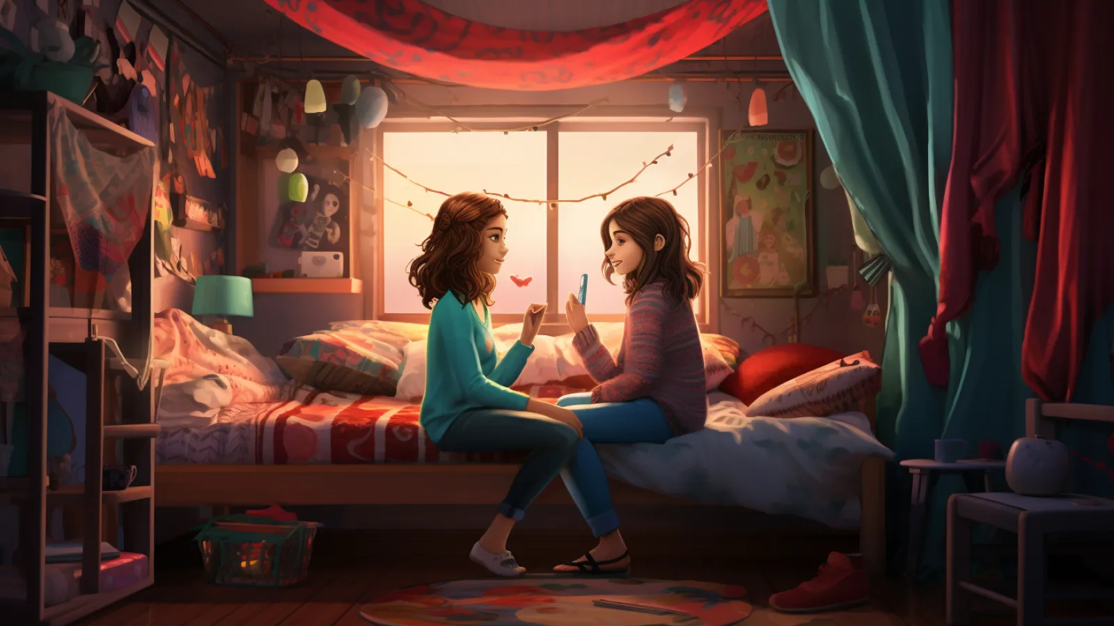 illustration for stick with / be stuck with