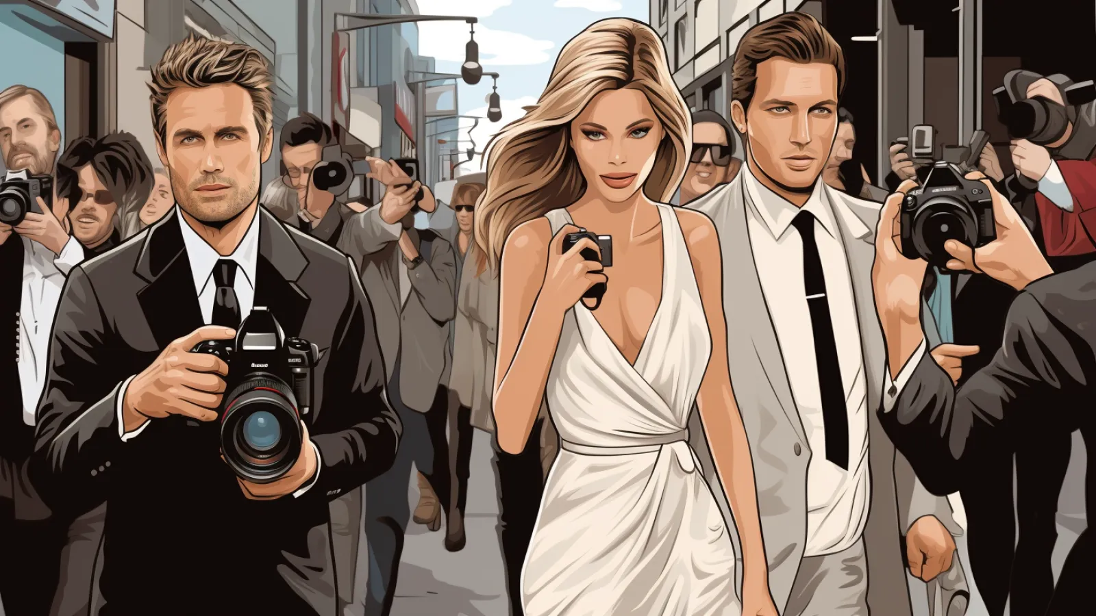 illustration for make headlines / hit headlines