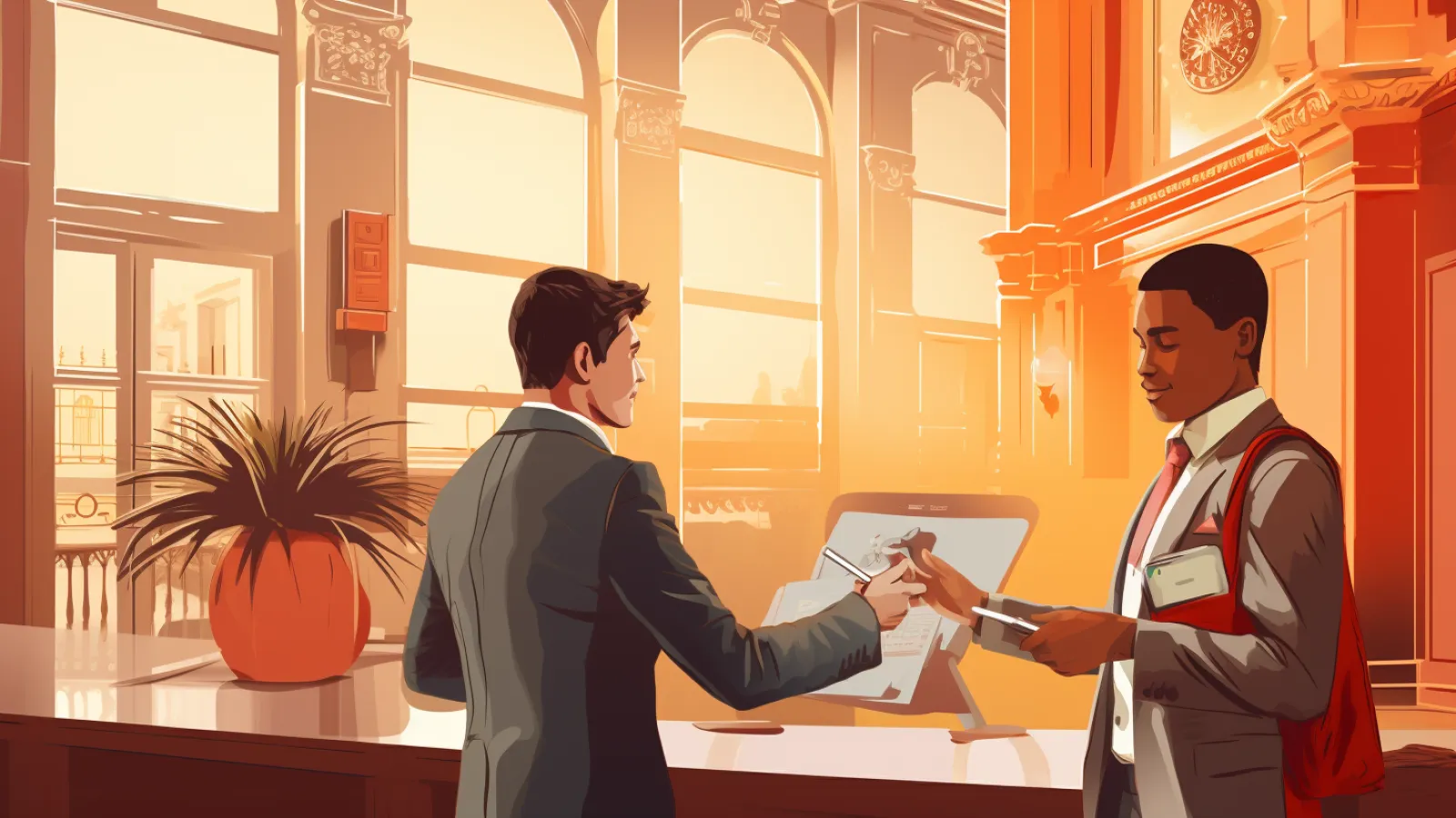 illustration for check out