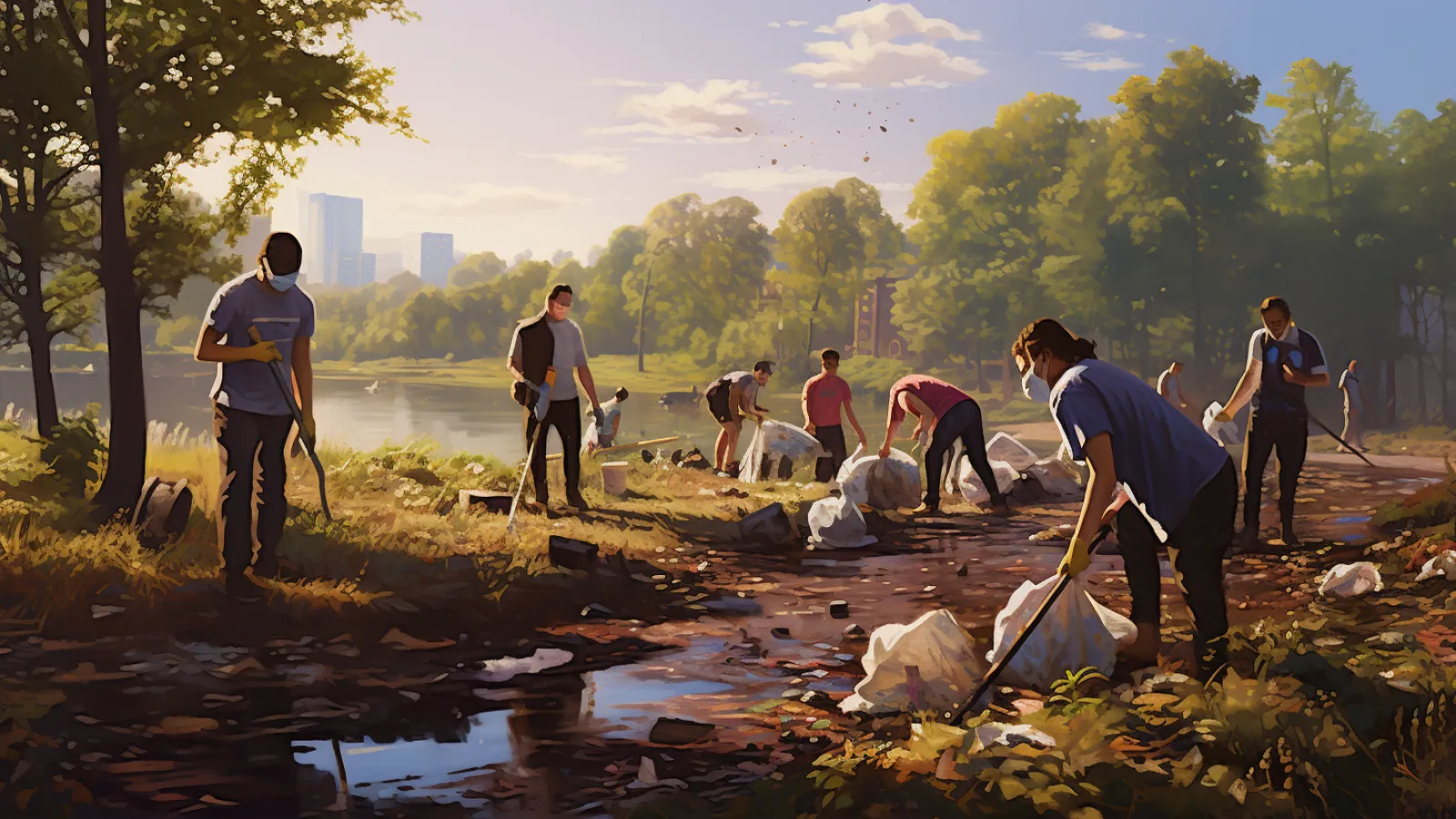 illustration for clean up