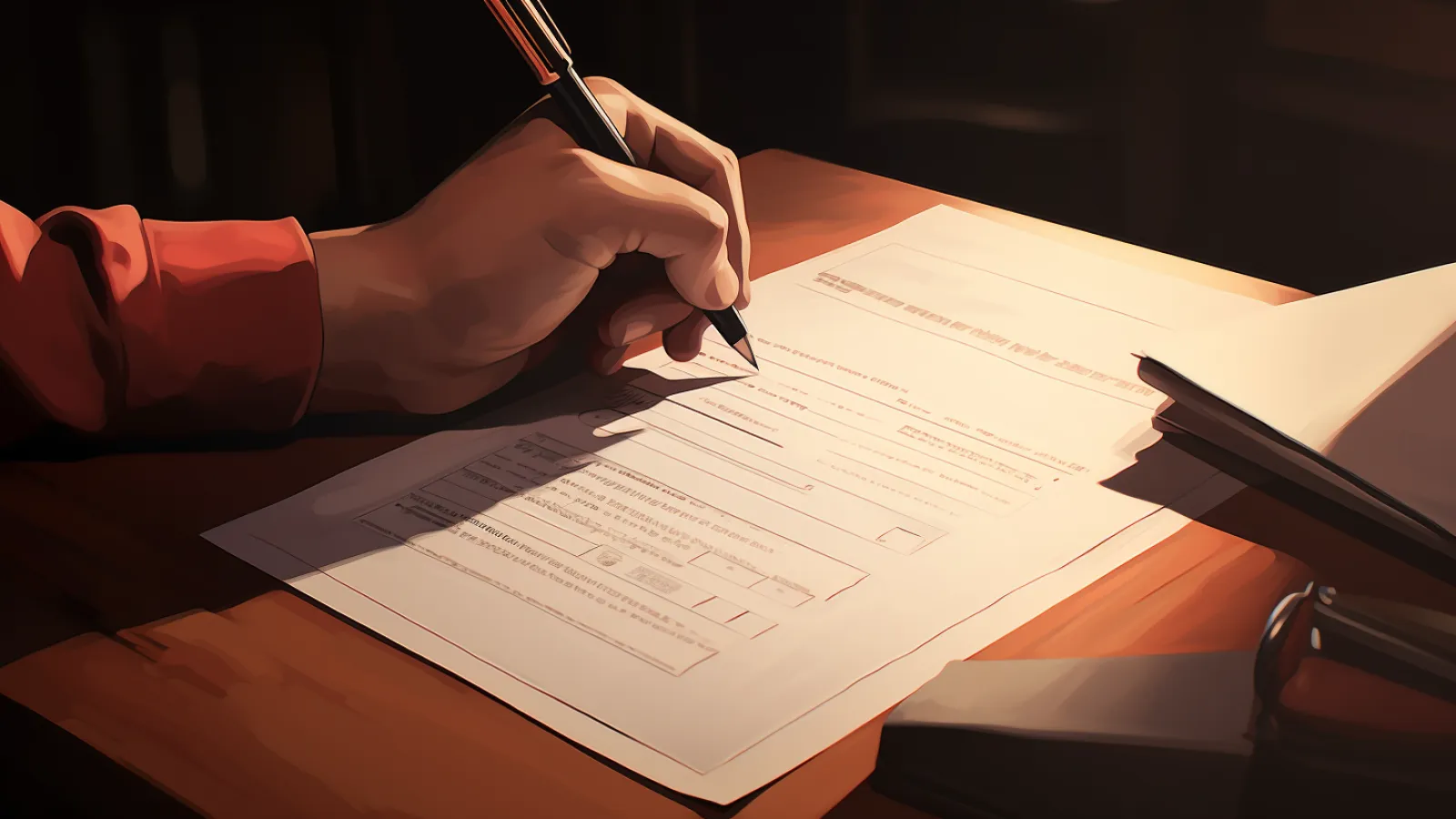 illustration for fill out