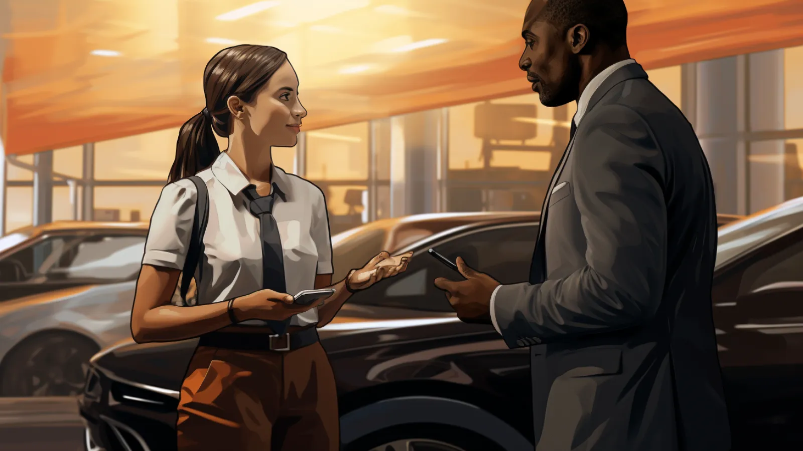 illustration for come through