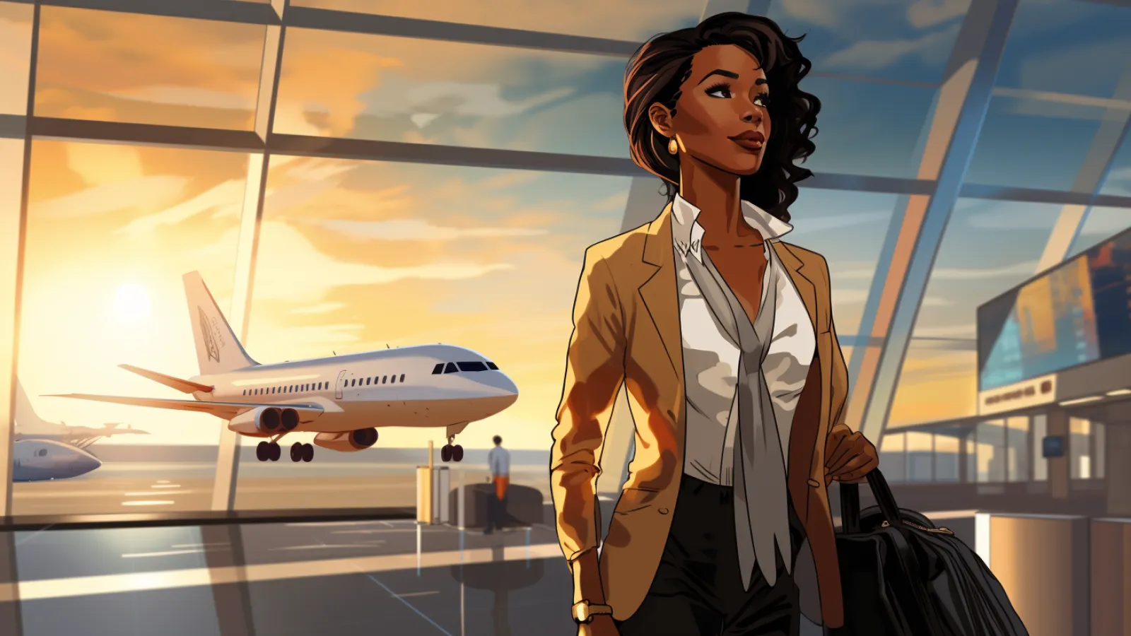 illustration for on business