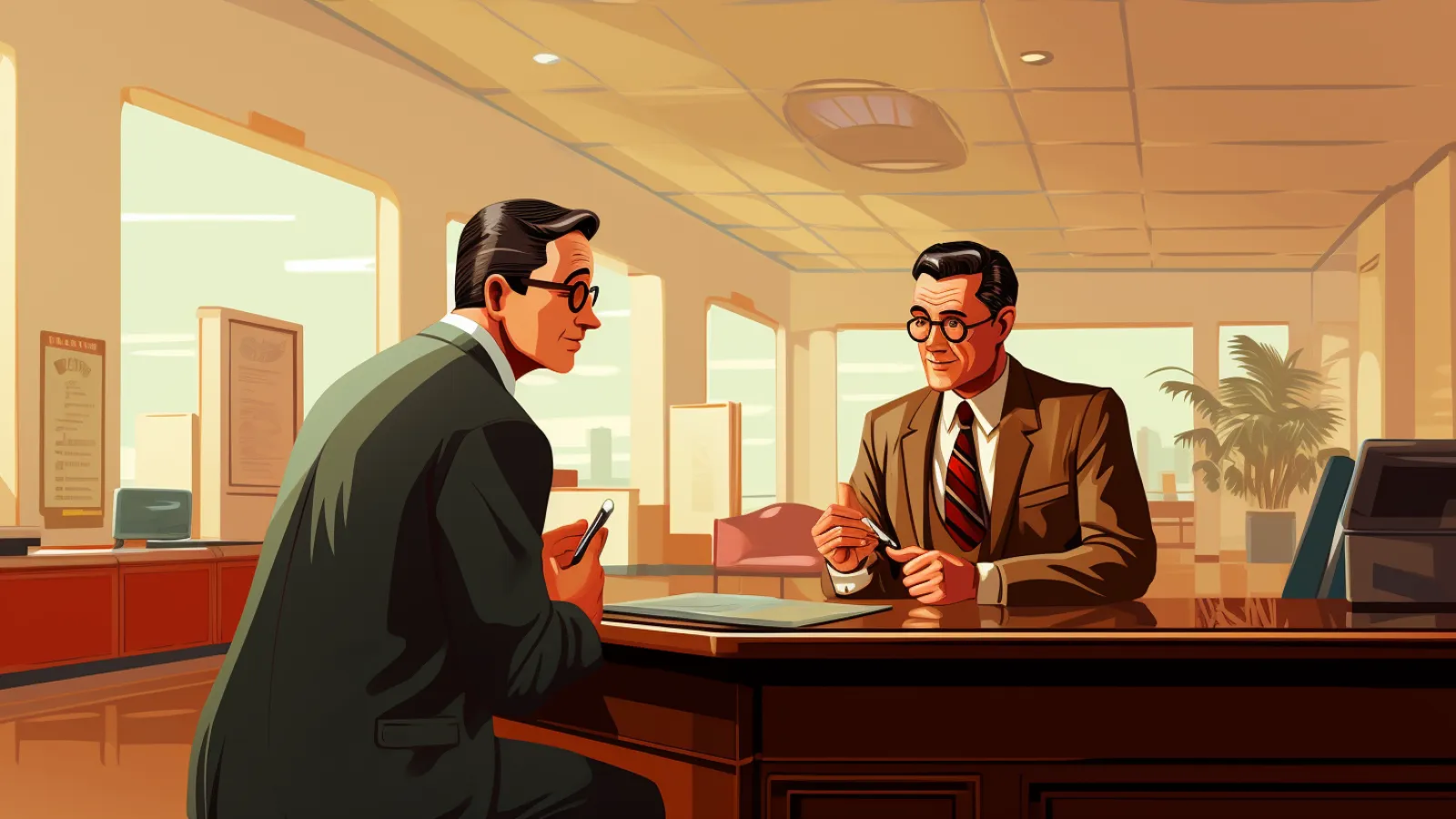 illustration for banker
