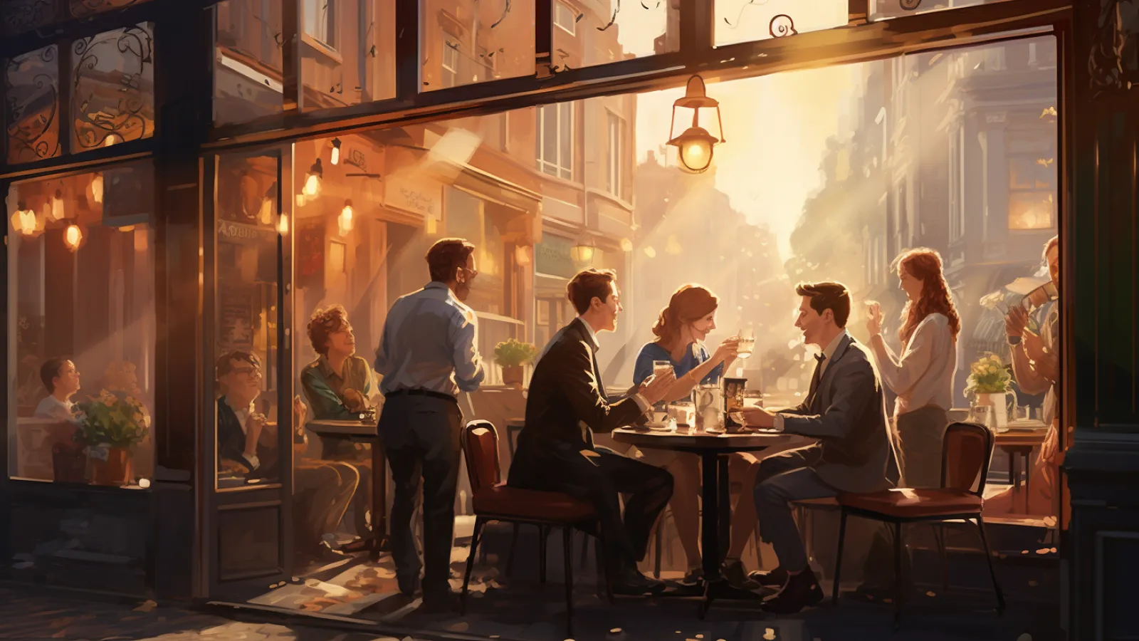 illustration for socialize