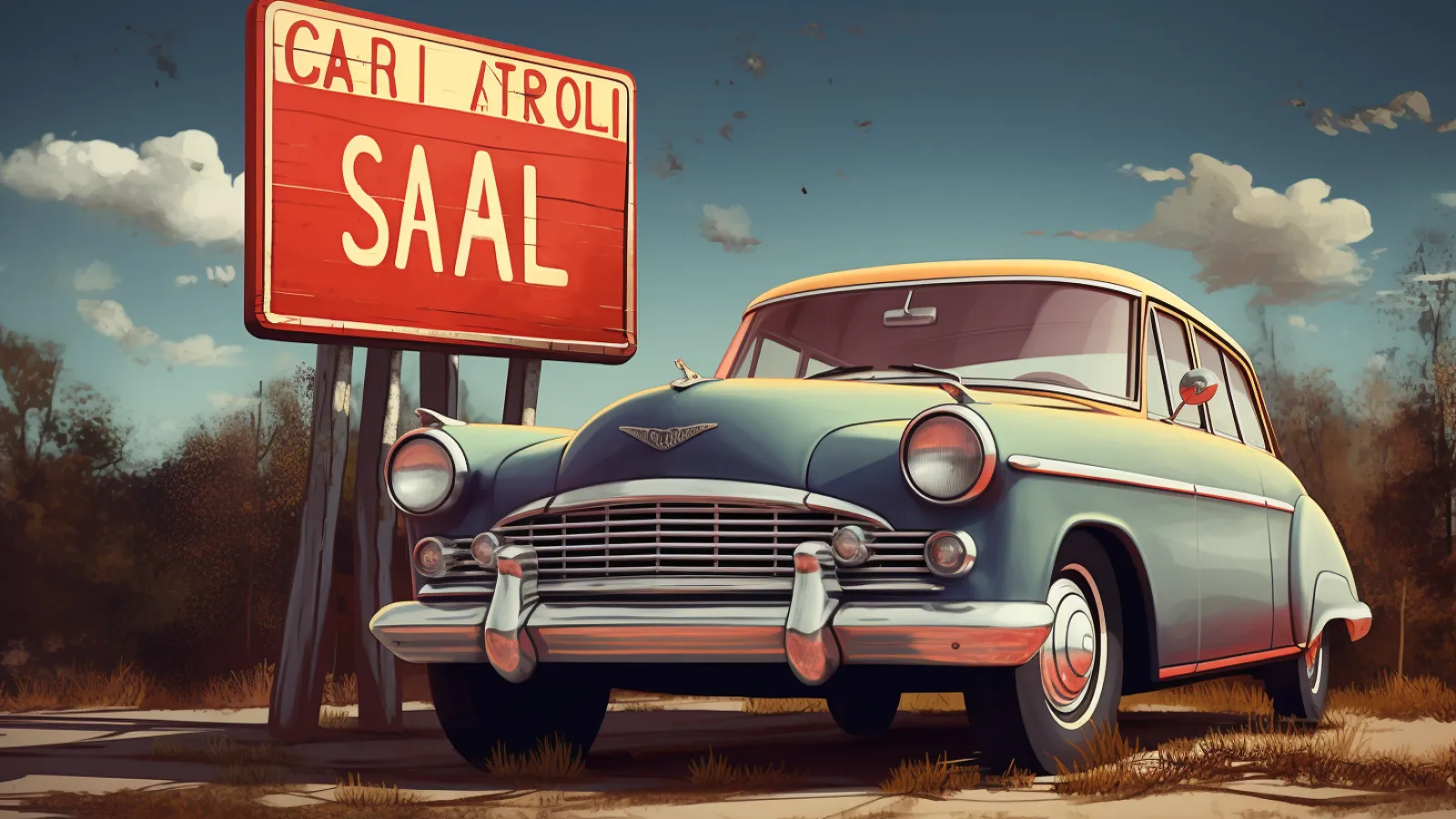 illustration for for sale
