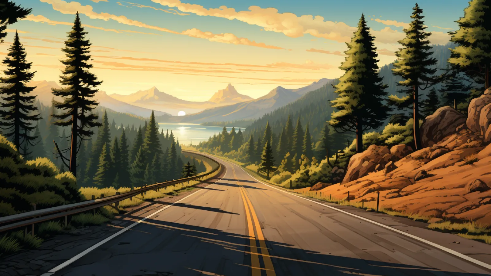 illustration for paved