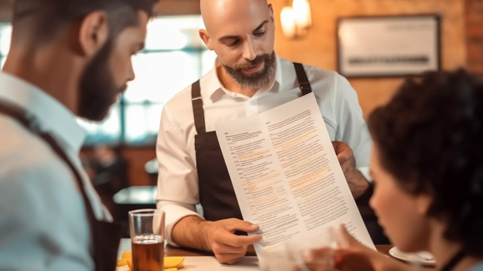 illustration for May I describe our menu?
