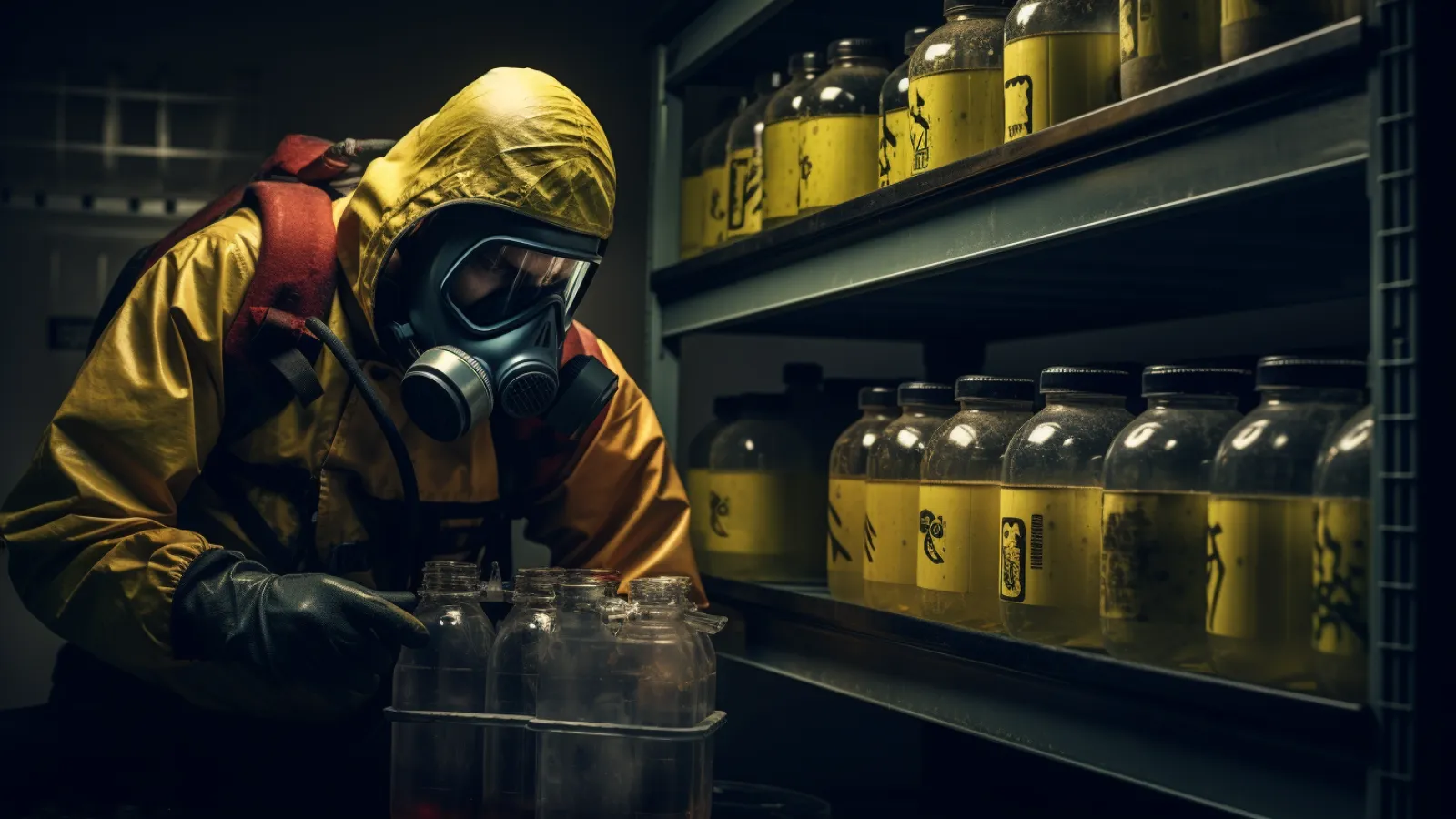 illustration for Properly store and handle hazardous materials following the established guidelines/protocols/manuals.