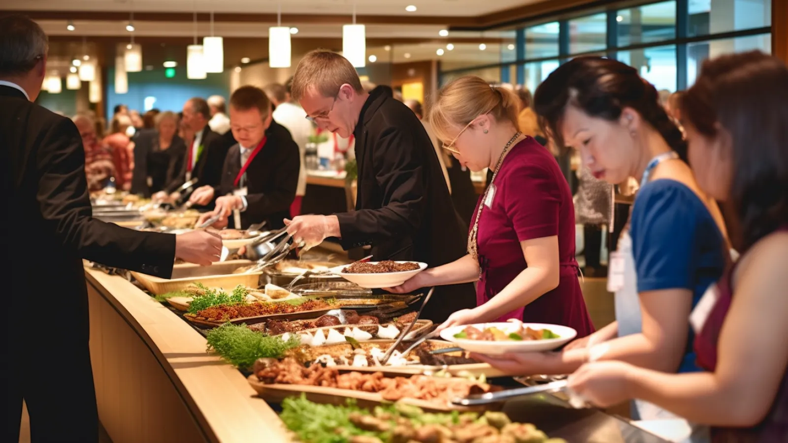 illustration for Would you like to arrange any special services or amenities for your group, such as audiovisual equipment or catering?